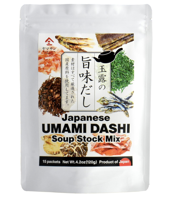 Chaganju Dashi Stock (dashi broth, dashi packet), Umami dashi Soup Stock, Use 8 carefully selected ingredients, Made in Japan, 8g×15pacs